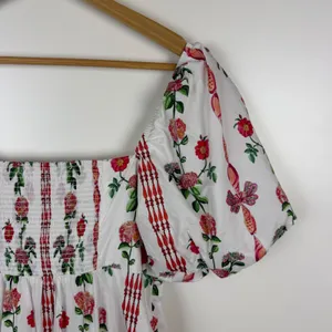 Hill House‎ Matilda Midi Dress Small Botanical Garden Floral Puff Sleeve Cottage thumbnail 4