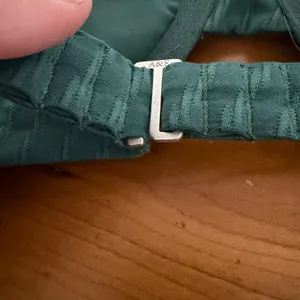Abercrombie & Fitch Dark Green Textured Underwire Bikini Top XL Balconette thumbnail 6
