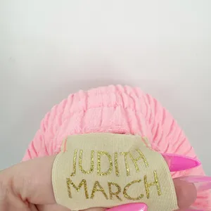 Judith March Womens Pink Pinata Embroidered Lounge Athleisure Sweat Shorts Small thumbnail 4