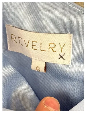 Revelry Rowan periwinkle crepe dress NWT thumbnail 5