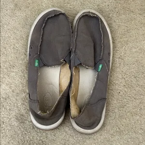 Gray Sanuk Donna Slip Ons thumbnail 3