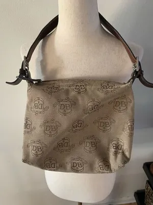 DOONEY & BOURKE Donegal Crest Tan Logo Leather Strap Jacquard vintage thumbnail 1