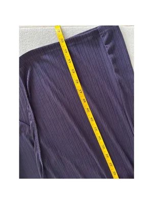 Shein Plisse Ribbed Midi Dress Womens Size Large Purple Belted‎ Dolman Boat Neck thumbnail 9