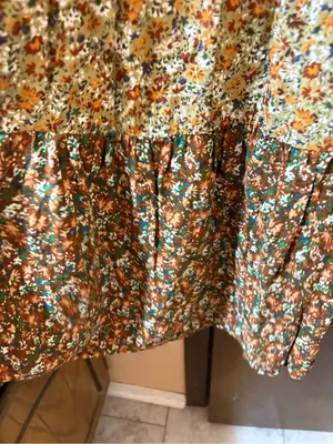 NWOT Natural Life green & brown floral maxi dress thumbnail 5