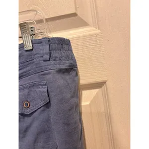 Love Tree Blue Linen Blend Utility Straight Leg‎ Pants Women Large Lightweight thumbnail 6