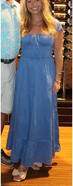 TJ Maxx Blue maxi dress thumbnail 1