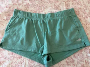 The North Face Women's Half Dome Fleece Shorts Blue Size XXL 2'' cotton blend thumbnail 1