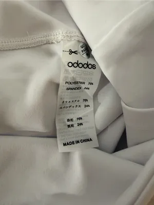 Ododos White Straight Leg Yoga Pants - Size Large thumbnail 5