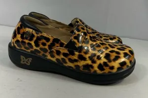Alegria‎ Keli Leopard Print Patent Slip-On Comfort Shoes | Women’s 38 (8–8.5) thumbnail 1