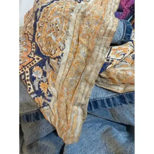 We The‎ Free Wide Leg Boho Paisley Print Jeans Size 31 thumbnail 4