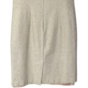 90s Vintage Tweed Mini Dress Short Sleeve Ribbon & Bow Size 6 Coquette Girl thumbnail 8