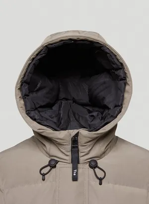 Aritzia Tna The Powder Parka Mid Length Jacket Modern Taupe Goose Down SMALL. thumbnail 8