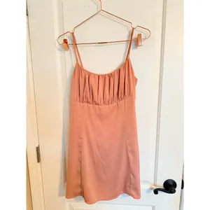 Lulus Mini Dress Womens Medium‎ Peach Heart of My Heart Ruched Bust Party thumbnail 6