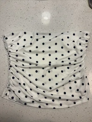 Wild Fable Polka Dot Strapless Tube Top thumbnail 2