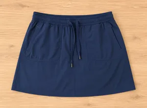 L.L.Bean Navy Active Skort Size Medium | Built-In Shorts | Drawstring Waist thumbnail 1