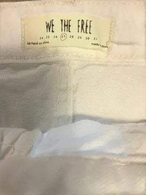 With the free denim white mini skirt thumbnail 3