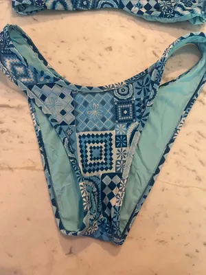 Blackbough Fiona Blue Floral Printed Bikini Set thumbnail 2