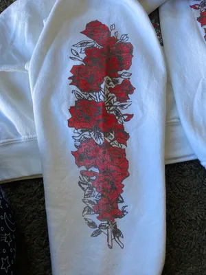 Junkfood Grateful Dead Roses White Sweatshirt XL thumbnail 7