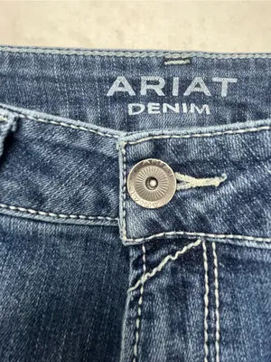 Ariat Women’s Medium Wash Stretch Wide Leg Denim Trouser Jeans Pants⁠ Size 32R thumbnail 6