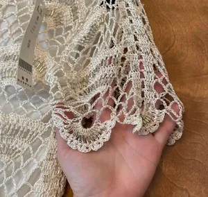 NWT Vintage Beaded Crochet Top Size XS thumbnail 9