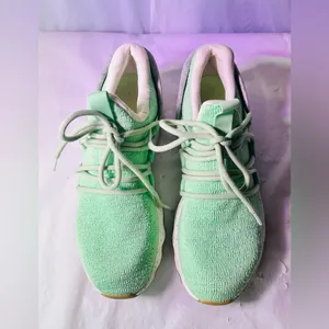 Sorel Mint Green Knit Lace-Up Athletic Sneakers thumbnail 4