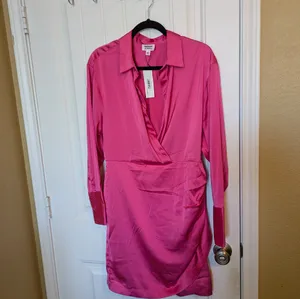 The Drop hot pink shirt dress small Size L thumbnail 4