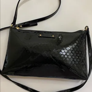 Kate Spade black patent crossbody bag thumbnail 4