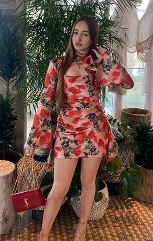 House Of CB 'Toira' Rose Print Draped Corset Dress. Size Small. thumbnail 5