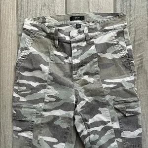 J. Crew Camouflage Pants in Green and Gray thumbnail 3
