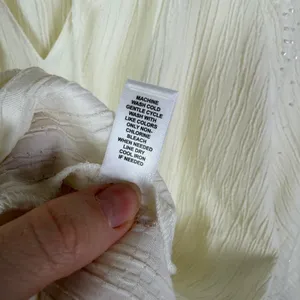 Cato Beaded Embellished‎ Peasant Blouse Size 22/24W Cream Cottagecore Boho Sheer thumbnail 7
