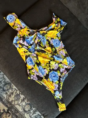 Zara Floral Off Shoulder Bodysuit thumbnail 1