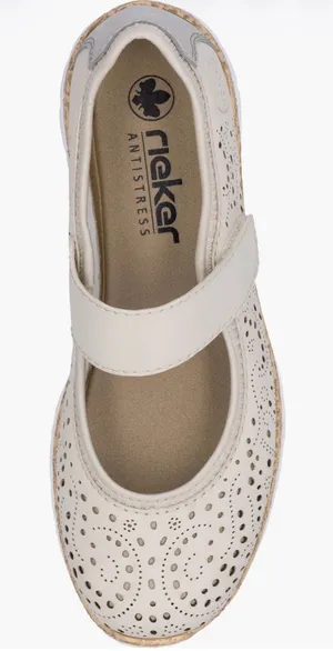 Rieker Nikita 99 Mary Jane Sneakers in the Perle/Cement colorway thumbnail 1