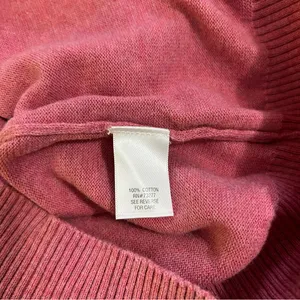 Sonoma Pink and Brown Argyle Cardigan Sweater thumbnail 7