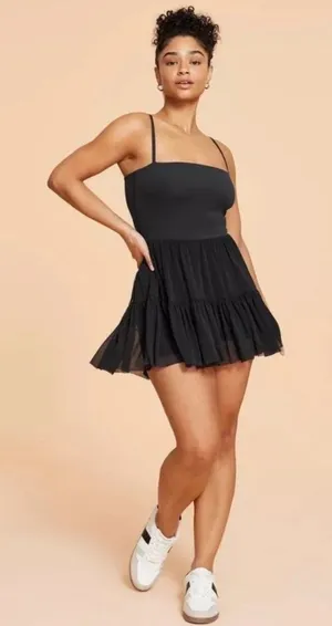 NWT! Blogilates Target X Popflex Ballerina Active Dress - Black Size Medium NEW! thumbnail 1