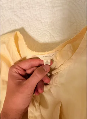 Sim Sam & Top Yellow Puff Sleeve thumbnail 3