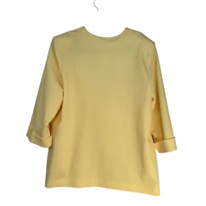Frayne Womens Size 20 Light Yellow 3/4 Sleeve Blazer Jacket‎ Style 3465 thumbnail 8