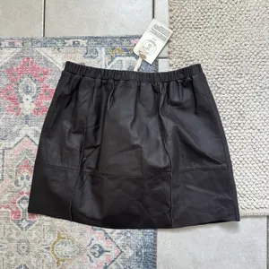Urban Outfitters Urban Renewal Leather Mini Skirt thumbnail 3