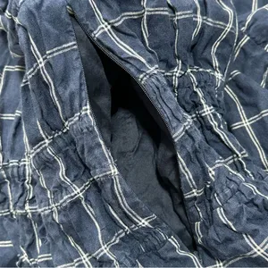 Anthropologie Magali Pascal Ruffled Linen Midi Dress Windowpane Large Wedding thumbnail 7