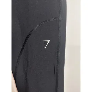 Gymshark Speed Leggings Women Small‎ Black Running Tights Zipper Pocket B4A8T thumbnail 2