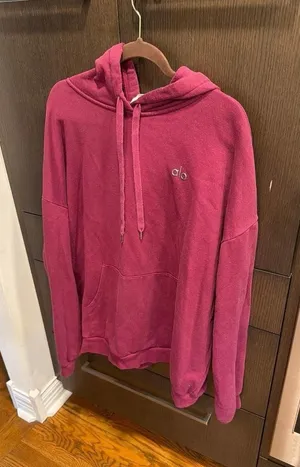 Alo Yoga Accolade Hoodie burgundy women's XL thumbnail 1