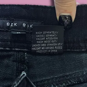BIK BOK Black Bling cigarette Style Ankle Jeans Sues Boutique Sz M, 10 Long thumbnail 10