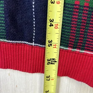 Tommy Hilfiger Red Plaid Short Sleeve Cotton Knit Sweater Dress Womens Small S‎ thumbnail 7