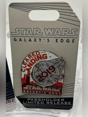 NEW Disney STAR WARS GALAXY'S EDGE Limited Passholder Millennium Falcon Pins Set thumbnail 3