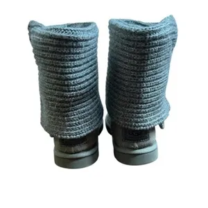 UGG Classic Cardy Knit Boots Gray Women’s Size 6 thumbnail 2