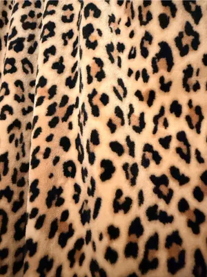 Juicy Couture leopard print soft velour lounge pant, pull up elastic waist, sz L thumbnail 11