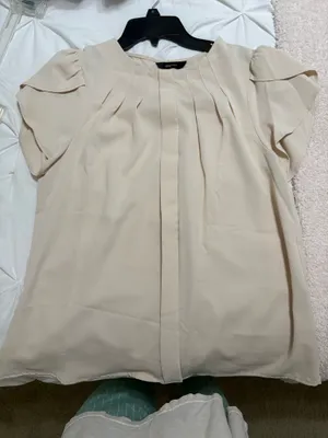 Cream blouse Tan thumbnail 1