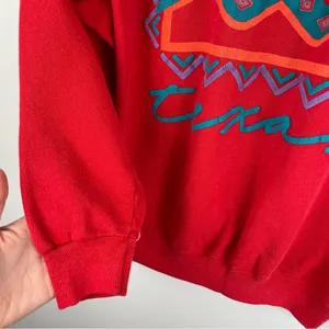 Vtg Y2K Texas Pullover Sweatshirt Sz Medium Aztec Western thumbnail 5