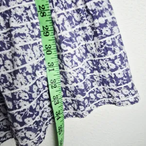 Rails Valentina Navy Camellia Floral Mini Dress Square Neck Blue Large‎ thumbnail 11