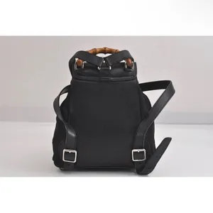 Gucci Black Backpack with Bamboo Handle thumbnail 3
