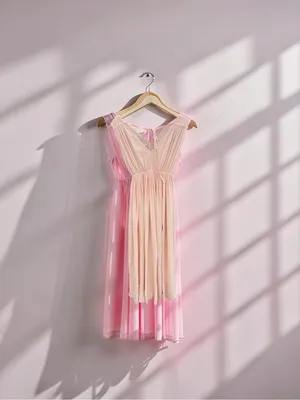 Madewell magnolia Tie Back Maxi dress thumbnail 6